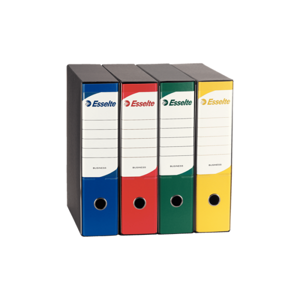 Registratori Esselte Business G93 - Dorso 8cm - 4 PEZZI Multicolor